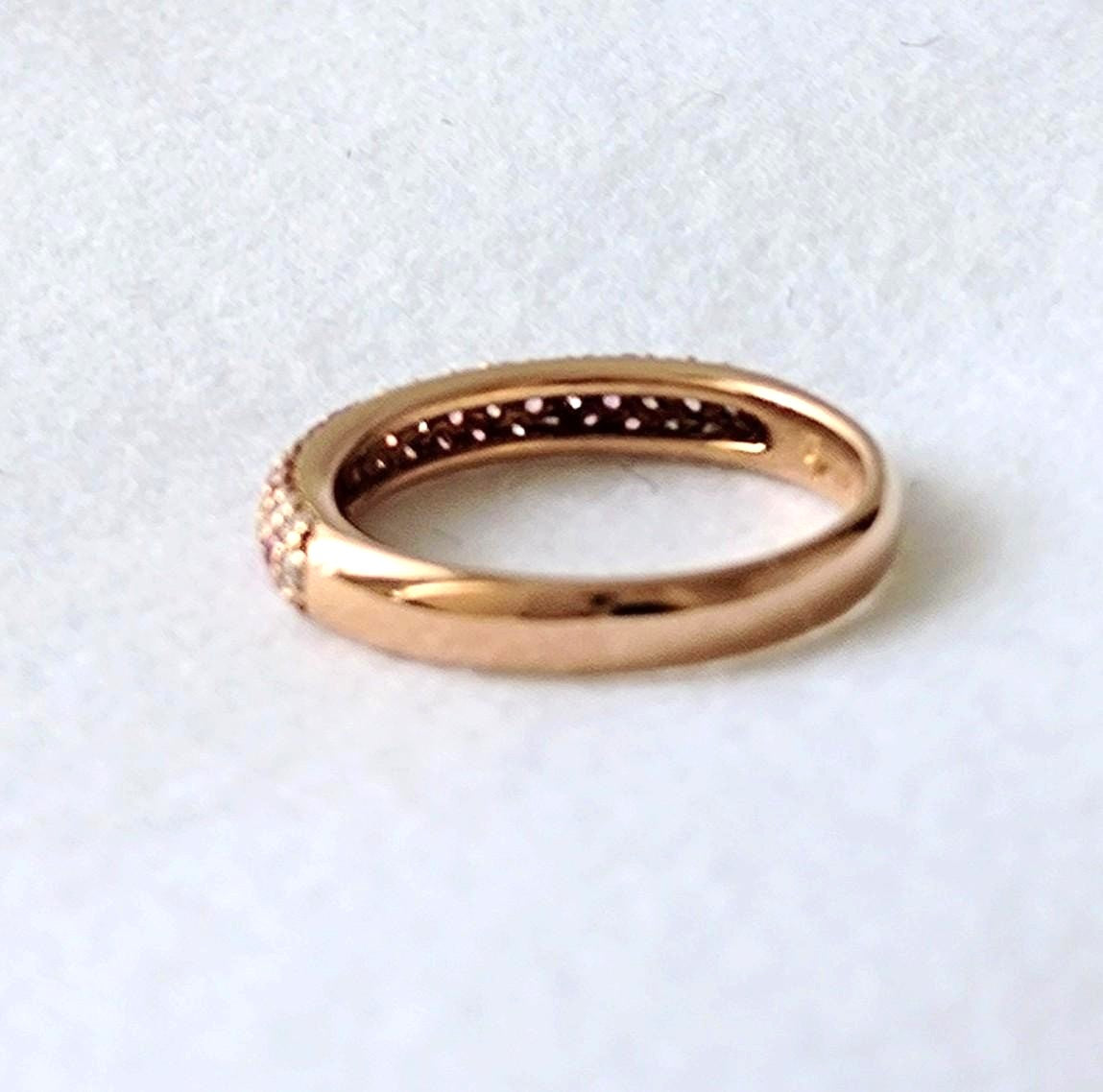 エテルノファミリーリング ハーフエタニティ サファイヤ0.26ct ダイヤモンド0.26ct